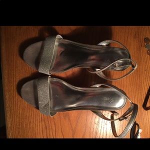 Silver strapped little heels